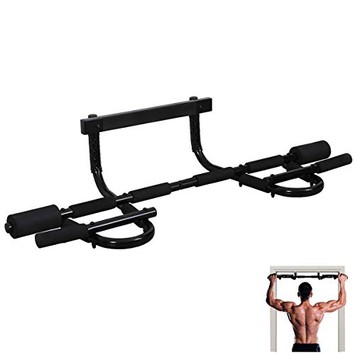 MUSCOACH Pull Up Bar for Doorway,Door Frame Pull-up Bar Body WorkoutMultifunctional Portable Chin Up Bar No Screws Strength Training Bar Exercise Fitness