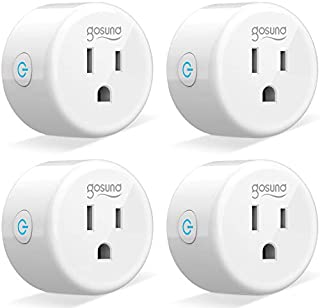 Smart Plug Gosund Smart WiFi Outlet Works with Alexa and Google Home, 2.4G WiFi Only, No Hub Required, ETL and FCC Listed 4 Pack [Upgraded Version]