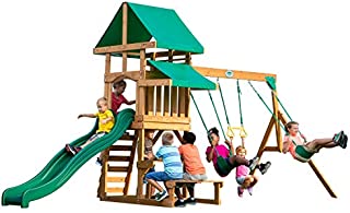 Backyard Discovery Belmont All Cedar Wood Playset Swing Set