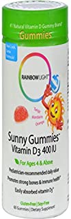 Rainbow Light Vitamin D Sunny Gummies Chew, 60 Count