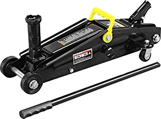 Torin AT83006B Hydraulic Trolley Service/Floor Jack with Extra Saddle (Fits: SUVs and Extended Height Trucks): 3 Ton (6,000 lb) Capacity, Black