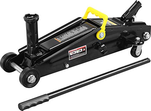 Torin AT83006B Hydraulic Trolley Service/Floor Jack with Extra Saddle (Fits: SUVs and Extended Height Trucks): 3 Ton (6,000 lb) Capacity, Black