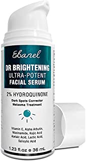 Ebanel Dark Spot Remover for Face 2% Hydroquinone Serum Skin Lightening Dark Spot Corrector for Melasma and Hyperpigmentation Treatment with Azelaic Acid, Kojic Acid, Alpha Arbutin