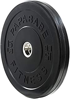 papababe Bumper Plates 2 inch Bumpers Pair Olympic Weight Plate with Steel Insert Bumper Weights Set Free Weight Plates