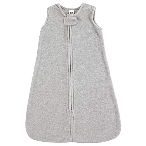 Hudson Baby Unisex Baby Plush Sleeping Bag, Sack, Blanket, Heather Gray Fleece, 18-24 Months