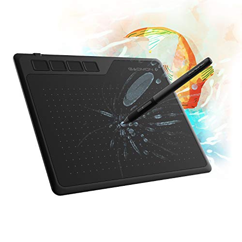 GAOMON S620 6.5 x 4 Inches Graphics Tablet with 8192 Passive Pen 4 Express Keys for Digital Drawing & OSU & Online Teaching-for Mac Windows Andorid OS