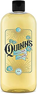 Quinns Pure Castile Organic Liquid Soap, 32 ounce (Unscented)