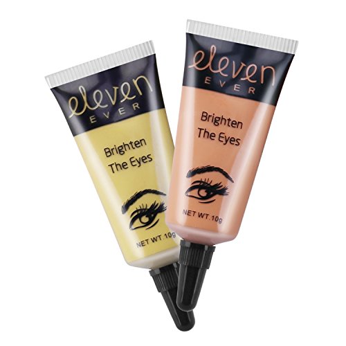 ELEVEN EVER Eye Concealer for Eye Bags, Dark Circles, Puffiness, Wrinkles Concealer Eye Cream, Two color, 0.4 oz X 2PCS