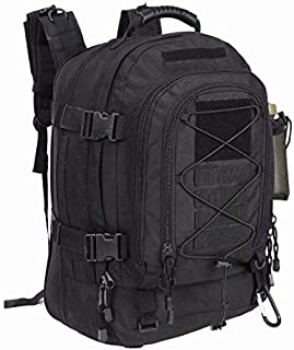 PANS Backpack for Men Large Military Backpack Tactical Waterproof Backpack for Work,School,Camping,Hunting,Hiking(BLACK)