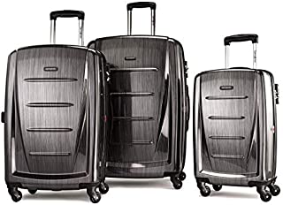 Samsonite Winfield 2 Hardside Expandable Luggage with Spinner Wheels, Charcoal, 3-Piece Set (20/24/28)