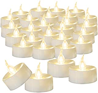 Beichi 100-Pack Flameless LED Tea Light Candles Bulk, Warm White Battery Operated Votive Tealight Little Candles, Small Electric Fake Tea Candles for Holiday, Wedding, Parties