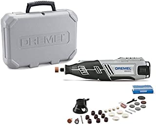 Dremel 8220-1/28 12-Volt Max Cordless Rotary Tool Kit- Engraver, Sander, and Polisher- Perfect for Cutting, Wood Carving, Engraving, Polishing, and Detail Sanding- 1 Attachment & 28 Accessories - 2308361