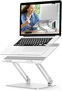 Laptop Stand Adjustable, EPN Laptop Riser with Heat-Vent to Elevate Laptop, Aluminum Notebook Holder Compatible for MacBook Pro/Air, Surface Laptop, Dell XPS, HP, Samsung and Other 11-17.3 in