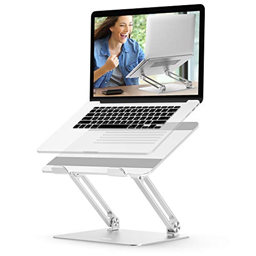 Laptop Stand Adjustable, EPN Laptop Riser with Heat-Vent to Elevate Laptop, Aluminum Notebook Holder Compatible for MacBook Pro/Air, Surface Laptop, Dell XPS, HP, Samsung and Other 11-17.3 in