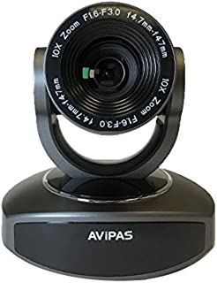 AViPAS AV-1081G 10x HDMI PTZ Camera with IP Live Streaming - Dark Grey