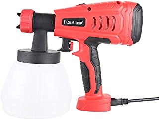 flowlamp Paint Sprayer, 700W HVLP Electric Spray Gun, Home Paint Sprayer with 1300ml Container, 3 Adjustable Nozzle Sizes, Easy Spraying and Cleaning, for Fence, Cabinet, DIY Painting