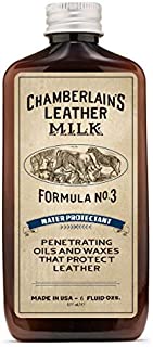 Leather Milk Leather Water Repellent and Protector - Water Protectant No. 3 - All Natural, Non-Toxic Water Proofer and Liquid Sealant. Made in The USA. 2 Sizes. Includes Premium Applicator Pad!