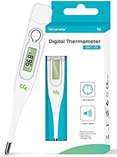 Medical Oral Thermometer for Adults, Thermometer for Fever, Oral Underarm Rectal Temperature Thermometer for Adults and Kids, Fast and Accurate, C/F Switchable by Femometer