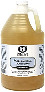 La Almona - Pure Castile Liquid Soap (Unscented), 1 Gallon