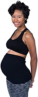 Maternity Band/Maternity Belly Band, Pregnancy Support Band (Black, 22-26 (XX-L))