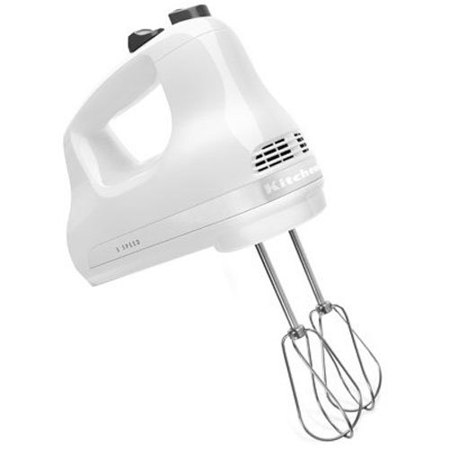 KitchenAid KHM512WH 5-Speed Ultra Power Hand Mixer, White