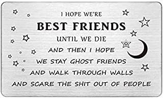 Best Friends Wallet Card Insert, Guy Friend Gifts Funny, I Hope We're Best Friends Until We Die, Best Friend Gifts for Men, Great Birthday Gift Ideas for Friend, Humor Gifts