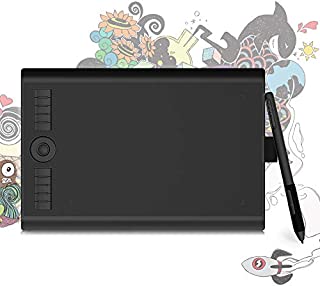 GAOMON M10K PRO 10 x 6.25 Inches Art Digital Graphic Tablet for Drawing Supports Tilt & Radial Function with 10 Shortcut Keys Work on Android OS & PC