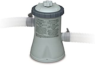 Intex Krystal Clear Cartridge Filter Pump for Above Ground Pools, 330 GPH Pump Flow Rate, 110-120V with GFCI