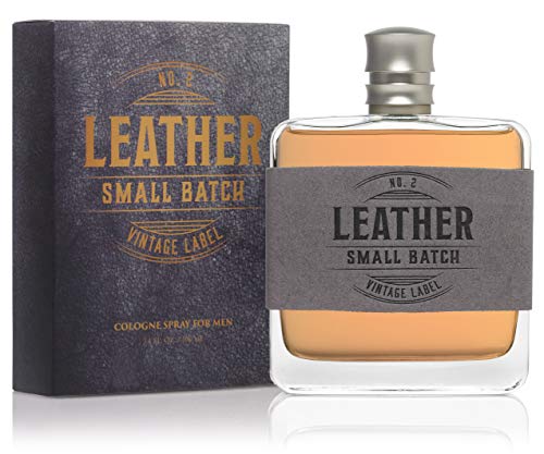 Leather No. 2 Small Batch Men's Cologne by Tru Western, A Bold and Masculine Scent with Woody Notes - 3.4 oz 100 mL