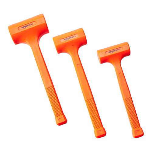 Amazon Basics - Dead Blow Hammer Set - 3-piece (1.35, 2, and 3 lbs.)