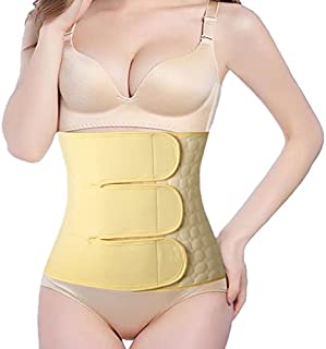 Abdominal Binder Post Partum Girdles for Women C-Section Recovery Belly Band Postpartum Tummy Wrap After Post Pregnancy Hysterectomy Belt Yellow