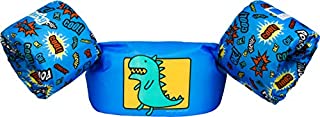 Dark Lightning Kids Swim Vest, 30-50 Pounds Floats for Toddler Boys and Girls Age 1-4 Years Old, Best Water Wings Floaties Use in Puddle/Sea/Pool/Beach, Be A Jumper Dinosaur Swim Wings