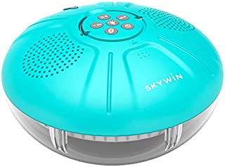 Skywin Hot Tub Speakers and Speakerphone - Disco Light Floating Waterproof IPX7 Large Wireless Pool and Shower Speaker - Pool Speakers Support Dual Speaker Connection and Feature Quality 2.1 Sound