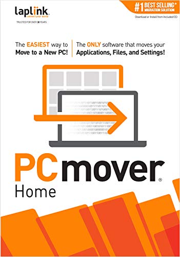 Laplink PCmover Home | Instant Download | Single Use License | Moves Applications, Files, and Settings to Your New PC