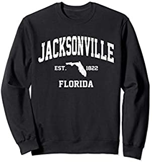 Jacksonville Florida FL USA vintage state Athletic style Sweatshirt