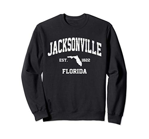 Jacksonville Florida FL USA vintage state Athletic style Sweatshirt