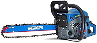 WEMARS Gas Chainsaw 52cc 18 Inch Power Chain Saw 2-Cycle Handed Petrol Chainsaws Gasoline Chain Saws Garden Tool for Cutting Wood Outdoor Home Farm Use