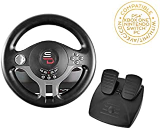 Superdrive - Racing Steering Wheel Driving Wheel SV200 with pedals and shift paddles for Nintendo Switch - PS4 - Xbox One - PC