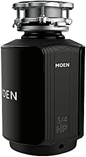 Moen GXS75C Host Series 3/4 HP Continuous Feed Garbage Disposal with Sound Reduction, Power Cord Included