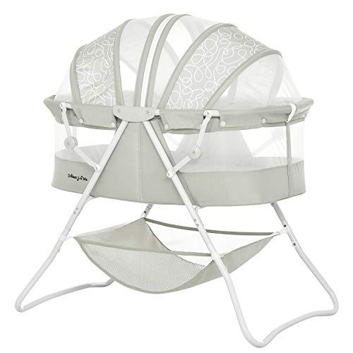 Dream On Me Karley Bassinet in Cool Grey