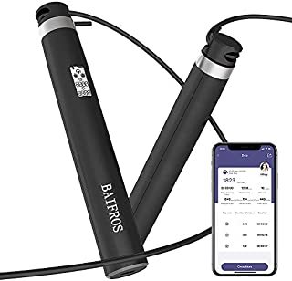 Jump Rope, Bluetooth Smart Rope with APP Data Analysis, USB Rechargeable Skipping Rope with HD LED Display for Fitness, Crossfit, Gym, Burn Calorie - Adjustable Jumping Rope for Men, Women, Kids, Girls