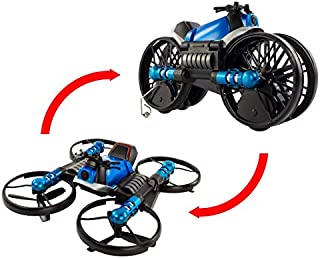 Jupiter Creations Drone 2 Bike | Two-in-One Vehicle Transforms from Drone to Motorcycle | Control Using Hand Controller or Smartphone App | Built-in HD Camera