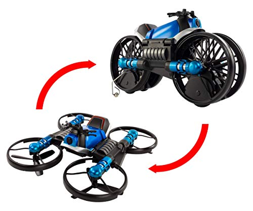 Jupiter Creations Drone 2 Bike | Two-in-One Vehicle Transforms from Drone to Motorcycle | Control Using Hand Controller or Smartphone App | Built-in HD Camera