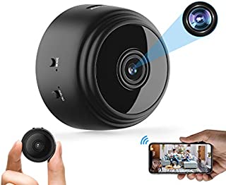 Mini Hidden Spy Camera WiFi Small Wireless Video Camera Full HD 1080P Night Vision Motion Sensor Support SD Card for iPhone Android Video Detection Security Nanny Surveillance Cam