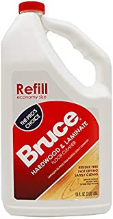 Bruce Hardwood and Laminate Floor Cleaner for All No-Wax Urethane Finished Floors Refill 64oz