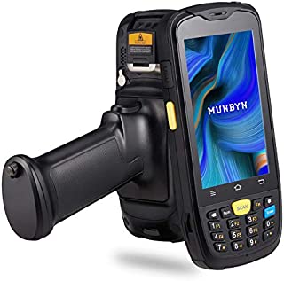 MUNBYN Android Barcode Scanner, Zebra Scanner, QR, 2D Barcode Scanner Zebra, Numeric Keypad, WiFi, 4G Android Scanner, Android Barcode Scanner Pistol Grip Comfortable to Hold for Warehouse Inventory