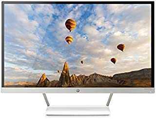 HP Pavilion 27xw 27-Inch Full HD 1080p IPS LED Monitor with VGA and HDMI Ports (V0N26AA#ABA) - White & Silver