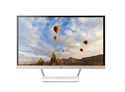 HP Pavilion 27xw 27-Inch Full HD 1080p IPS LED Monitor with VGA and HDMI Ports (V0N26AA#ABA) - White & Silver