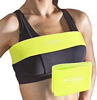 YOWBAND No-Bounce High-Impact Adjustable Breast Support Band-Extra Sports Bra Alternative for Women(Green, Medium)