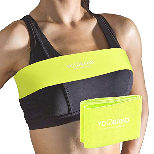 YOWBAND No-Bounce High-Impact Adjustable Breast Support Band-Extra Sports Bra Alternative for Women(Green, Medium)